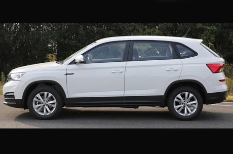 Skoda Kamiq vue profil blanc