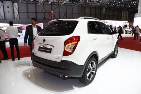 Le nouveau Korando exposé au salon de Genève 2017.