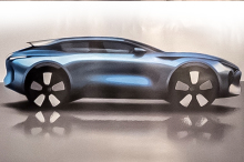dessin design profil Citroën C5 X par Frédéric Angibaud