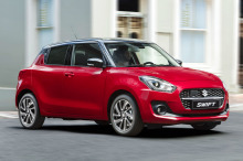 Suzuki Swift restylée 2020 Burning Red Pearl Metallic toit noir