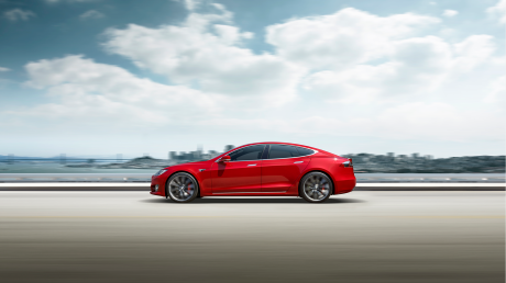 Tesla S 100D roulant profil