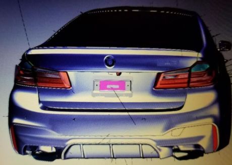 BMW M5 G30 2018 vue arrière CAO