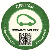 Vignette violette Crit'Air 1