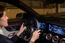 Mercedes EQA au volant