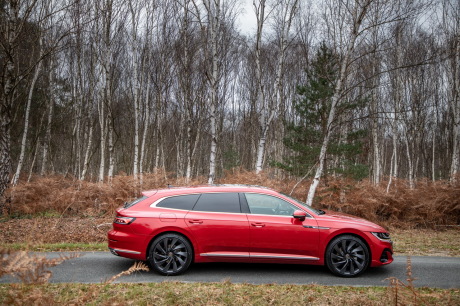 volkswagen arteon break r line de profil