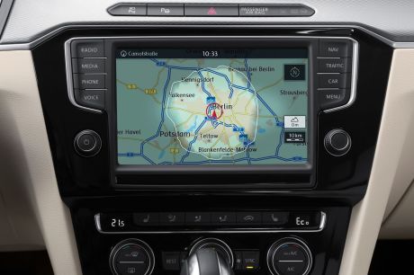 système multimédia de la volkswagen passat gte