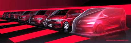 illustration sept générations Volkswagen Multivan