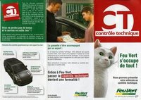 Il n'y a pas d'enseigne de contrôle technique en partenariat exclusif pour ce service, Les associations sont réalisées localement par les centres Feu Vert.