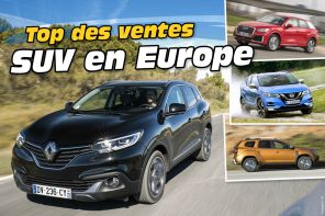 Les SUV les plus vendus en Europe en 2017