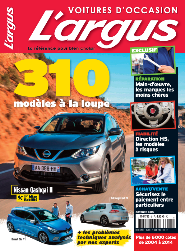 Acheter le guide L’argus voitures d'occasion en ligne 02 octobre 2015