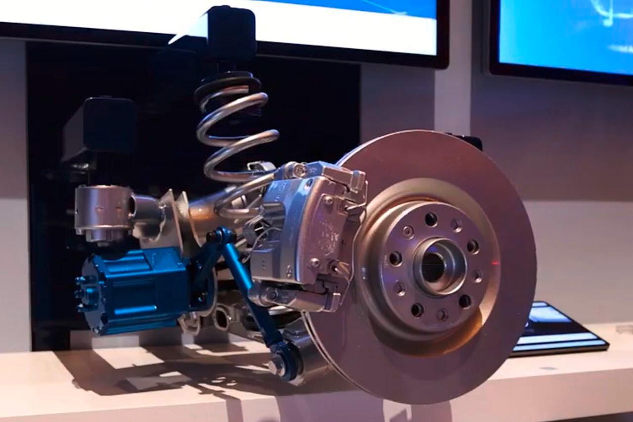 Photo 1 Marelli présente sa suspension active électromécanique