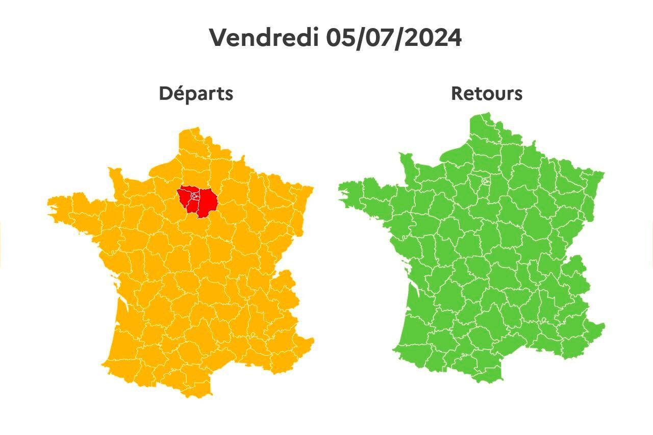 Conseils de circulation pour le 1er weekend des départs en vacances d