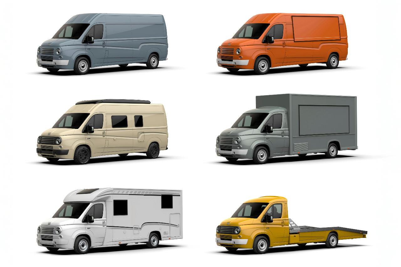 Autocollant Voiture Rétro "Keep Calm & Make Cakes" - Rose, Fourgon Fendu - 85mm