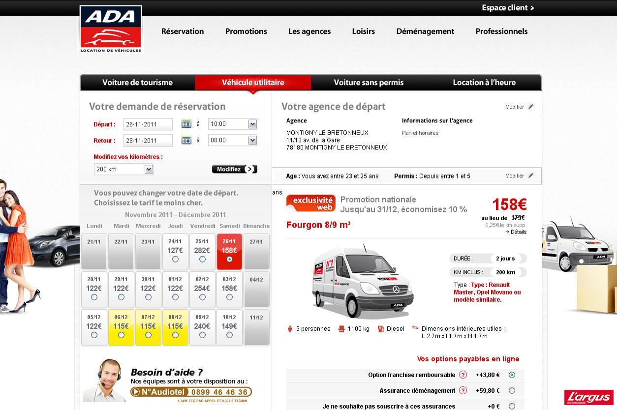 ADA vous aide à louer votre voiture moins chère
