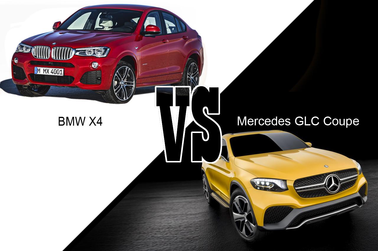 Mercedes GLC Coupé vs BMW X4 premier match statique