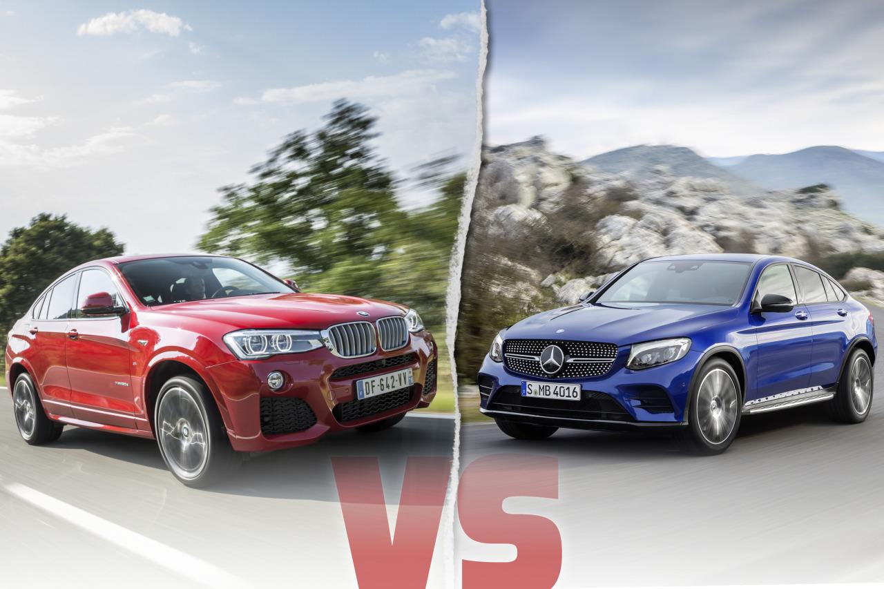 Mercedes GLC Coupé VS BMW X4 le match des SUV Coupés