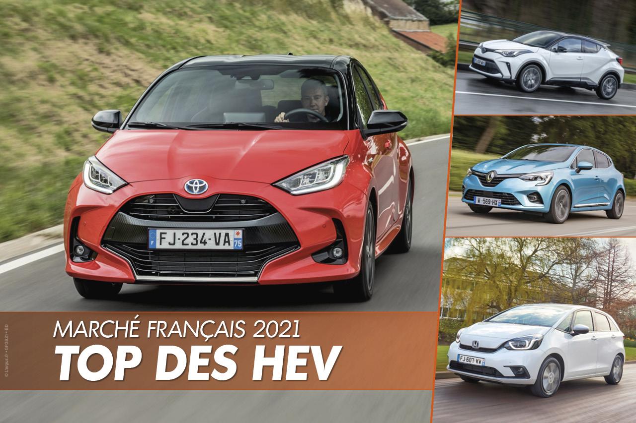 Ventes 2021. Les hybrides nonrechargeables les plus vendus