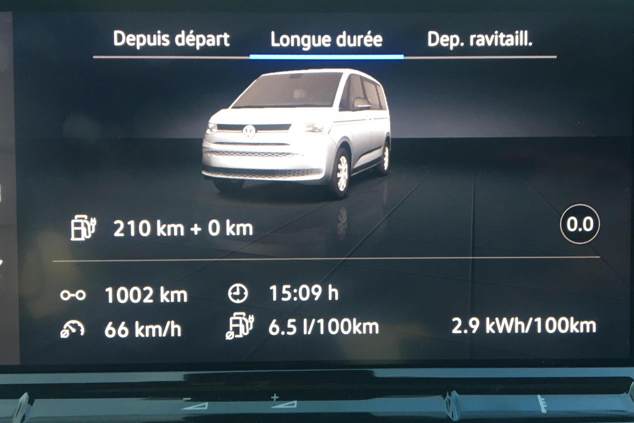 Photo 26 test consommation volkswagen multivan hybride Essai